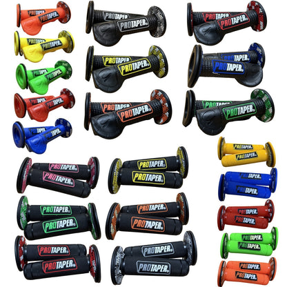 Pro Taper style handlebar grips in seven colours